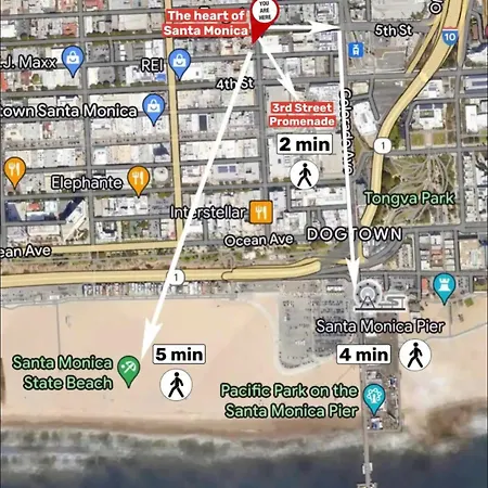 2 Santa Monica Beach Walking Los Angeles Esterno foto